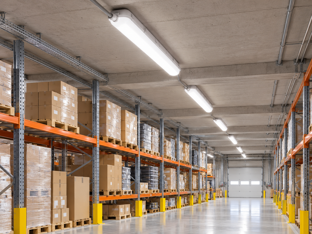 FL7556H2 (EM) LED dust- and moisture-proof luminaire with emergency function – 56 W, 6100 lm, 1500 mm, 4000 K, IP65