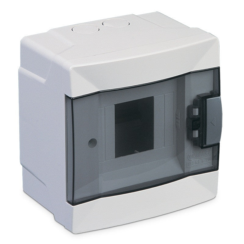 ANCO falon kívüli biztosítéktábla ajtóval, 1 x 4 modul, IP40, halogénmentes, fehér
