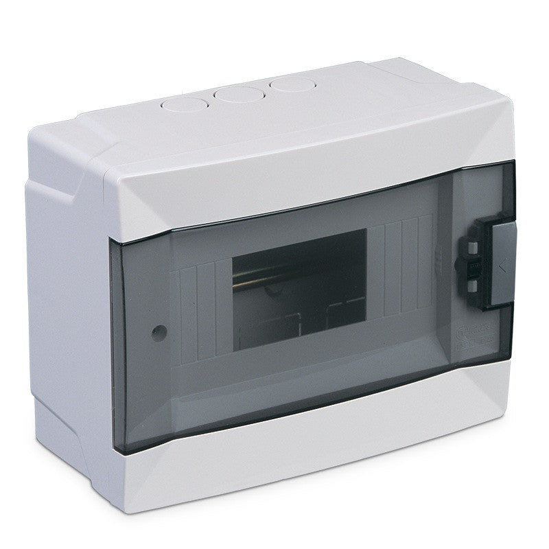 ANCO falon kívüli biztosítéktábla ajtóval, 1 x 8 modul, IP40, halogénmentes, fehér