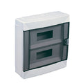 ANCO falon kívüli biztosítéktábla ajtóval, 2 x 12 modul, IP40, halogénmentes, fehér