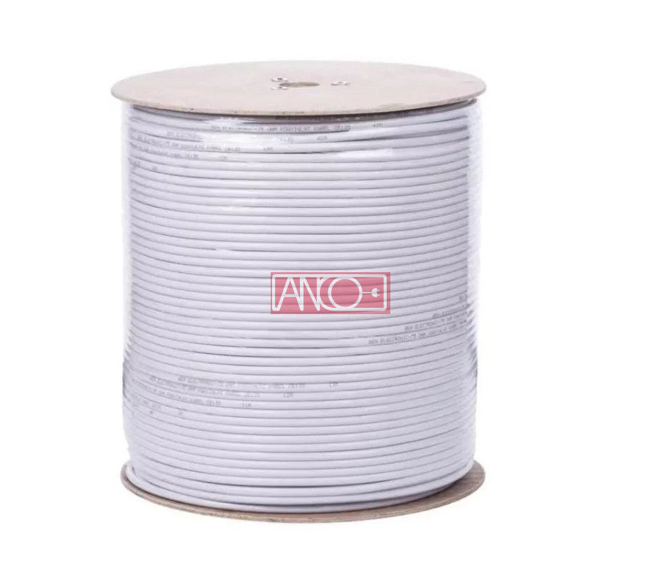 ANCO koax kábel 75 ohm, Ø7,06 mm, fehér, 305 m/tekercs
