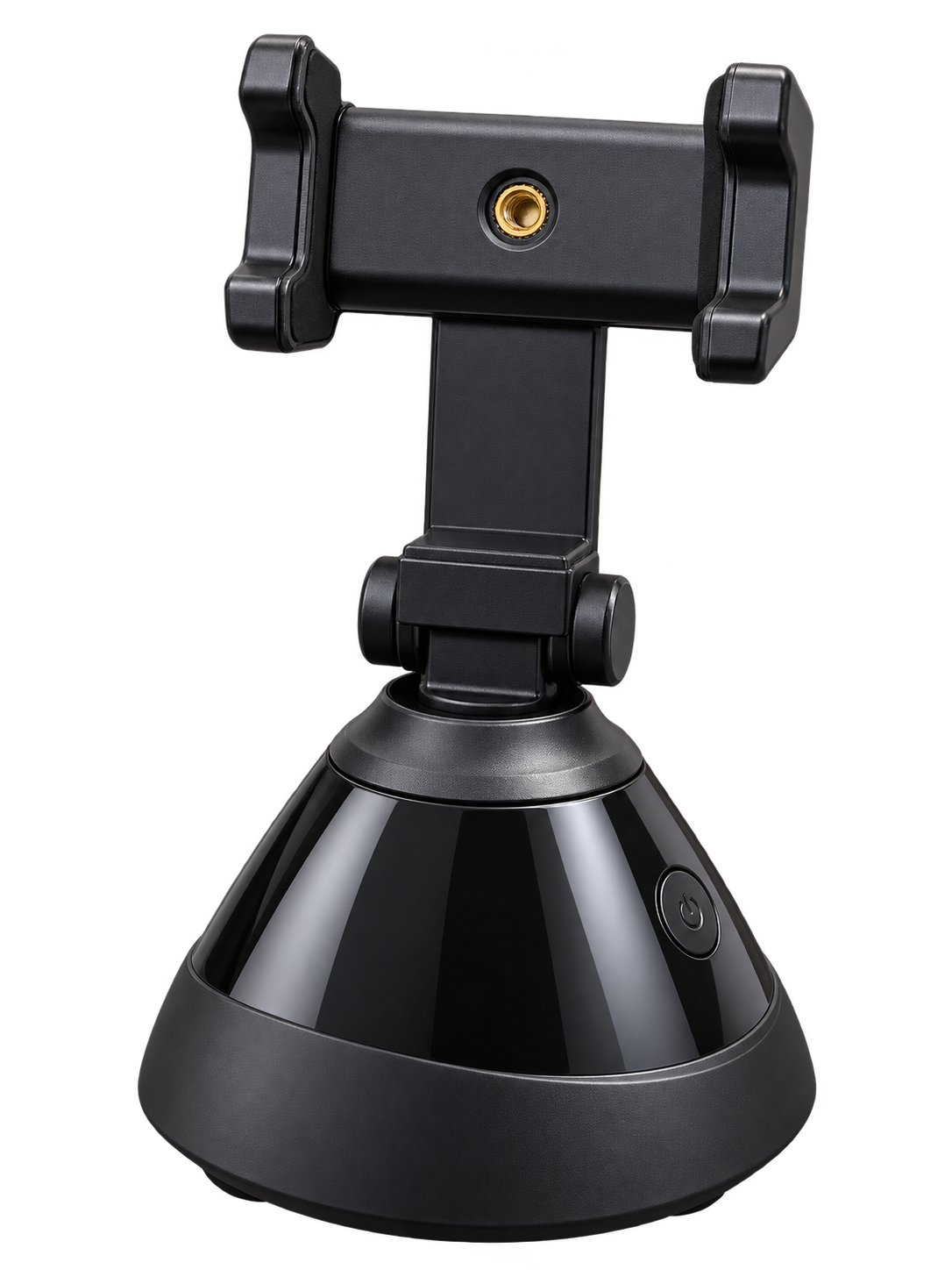 Fekete automata arckövető telefontartó okostelefonnal