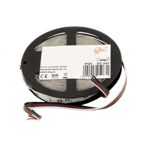 LANDLITE Rolux LED szalag, 7,2W/m, 540lm/m, RGB, 30LED/m, 24V, IP65 (5m)